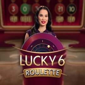 Lucky 6 Roulette online game logo by Pragmatic Play on liraspins.gr