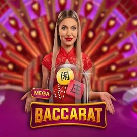 Mega Baccarat game by Pragmatic Play – logo hosted on LiraSpin Casino